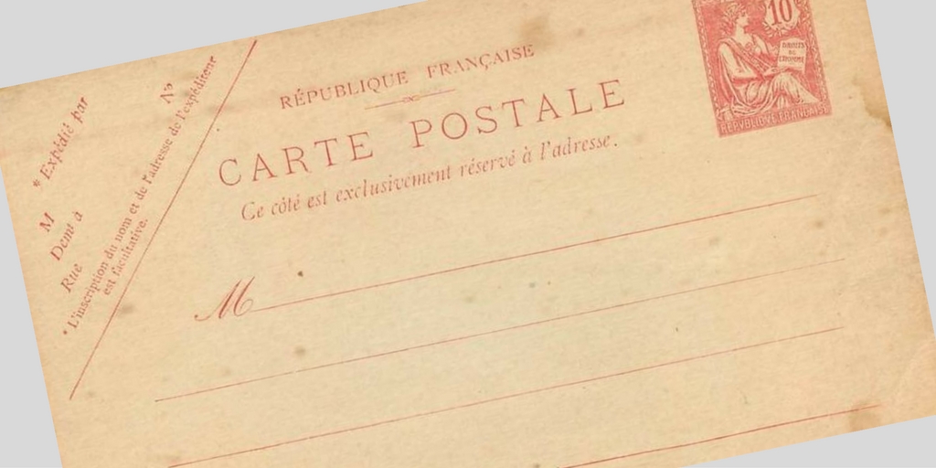 Une carte postale pensive