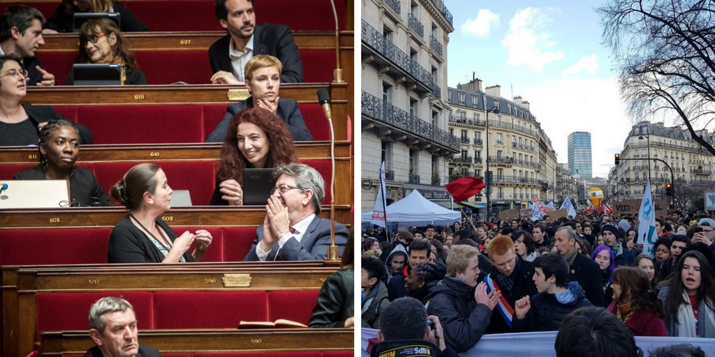 Un jour dans la rue et à l'Assemblée