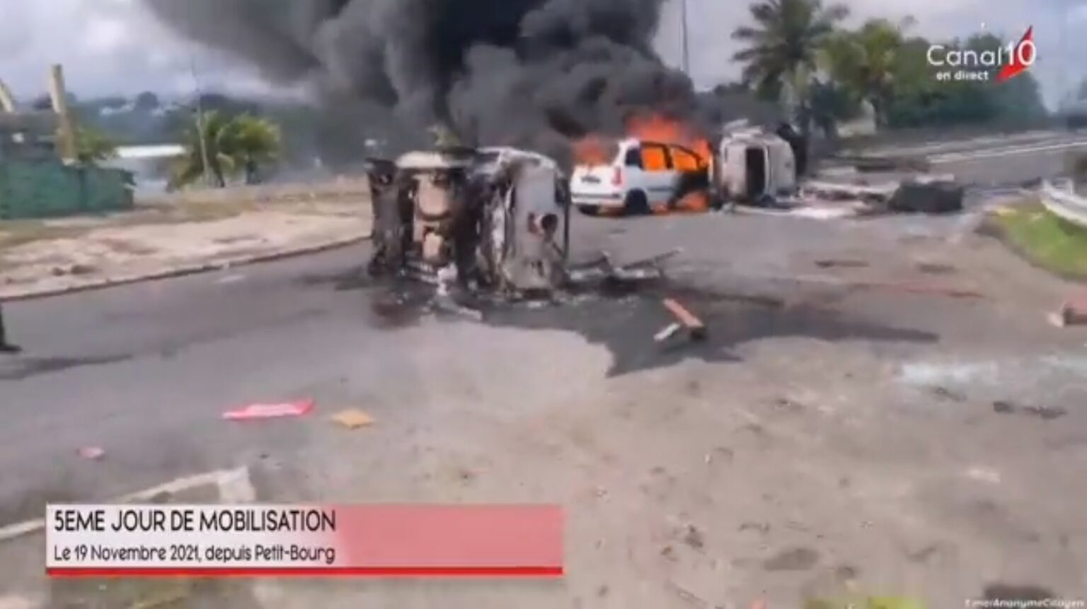 La Guadeloupe en feu. Macron seul responsable.